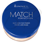 RIMMEL Match Perfection Blendable Silky Loose Long Lasting Face Powder 10g *NEW*