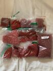 Lot Collection Red Seed Beads Over 2 Pounds