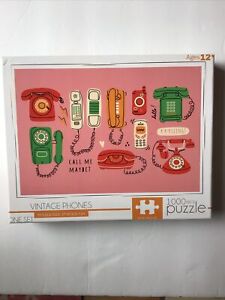 RMS International Vintage Phones 1000 Piece  Jigsaw Puzzle