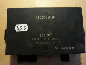 Peugeot 607 2001 2.2hdi Parking (PDC) control unit 9629825080 601707 33S - Imagen 1 de 2