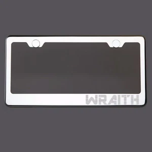 Espejo Cromado Placa Marco WRAITH Grabado Láser Metal Tornillo Tapa - Imagen 1 de 8