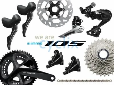 New Shimano 105 R7000 R7020 Hydraulic Disc Brake Groupset 170/172.5/175mm - Image 1 of 4
