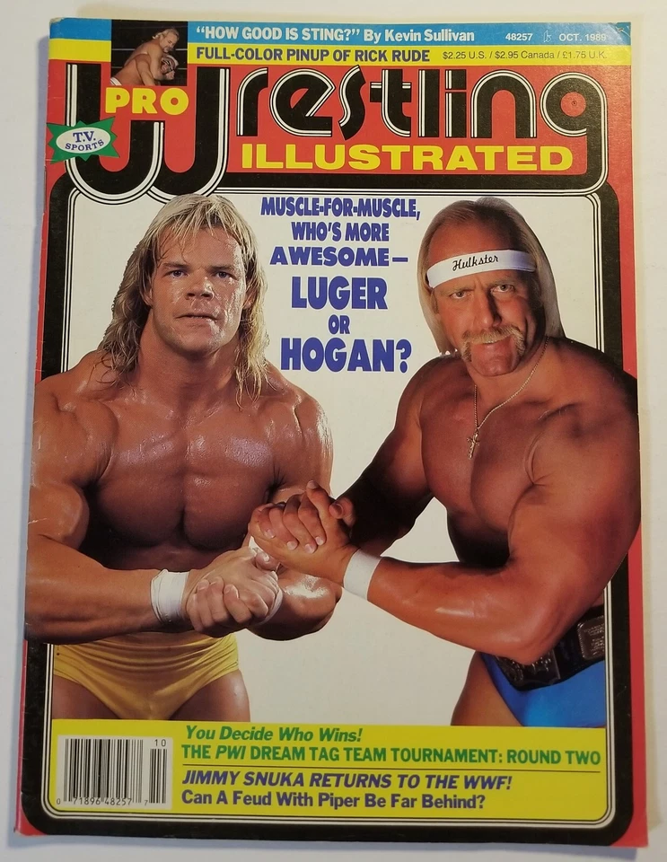 REVISTA ILUSTRADA DE LUCHA LIBRE PROFESIONAL OCTUBRE 1989 HULK HOGAN LUGER STING GROSERO WWF NWA Foto 1 de 4