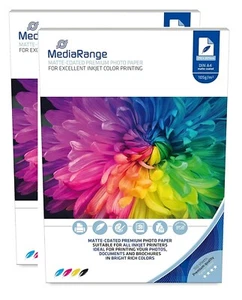 200 Mediarange 105 gsm Matt A4 single sided matte coated PHOTO paper MRINK116 - Picture 1 of 2