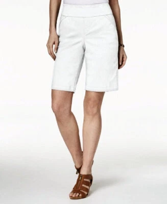 Bermudas para mujer Style & Co. cintura cómoda, blancas, PP Foto 1 de 4