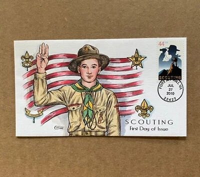 US FDC Collins Hand-Painted #4472 Scouting Subscriber Only Cover 2010 - Image 1 of 3