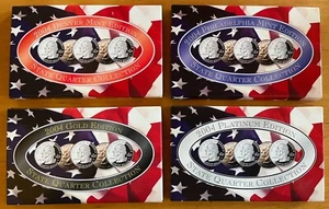 2004 US MINT QUARTER COLLECTION PHILADELPHIA, DENVER PLATINUM & GOLD EDITION COA - Picture 1 of 2