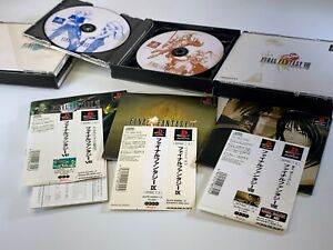  PS1 FINAL FANTASY VII VIII IX 7 8 9 FF Lot 3 Set Sony Playstation Japan Import