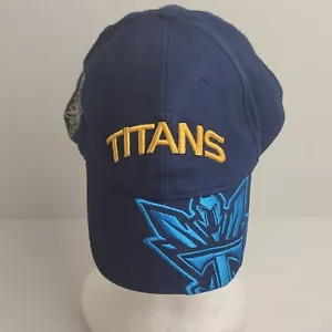 Gold Coast Titans NRL Cap Navy Strapback Embroidered L/XL Hat Baseball Hook Loop - Picture 1 of 6