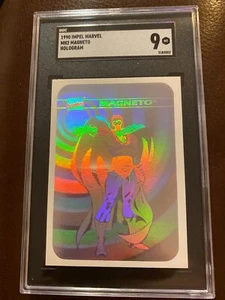 1990 Marvel Universe Hologram Magneto MH2 MINT SGC 9 🔥 - Picture 1 of 4
