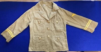 Vintage Child's Lightweight Military Uniform Dress Coat w/ Insignia: Used - Image 1 of 4