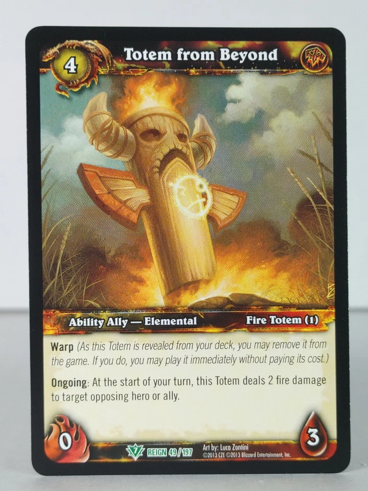 Totem from Beyond - Reign of FIre - singles - 49/197 - WoW TCG - uncommon - Image 1 of 1