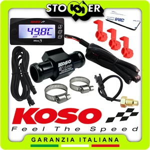 STRUMENTAZIONE DIGITALE KOSO MINI 3 TERMOMETRO VOLTMETRO RACCORDO 16mm SENSORE - Bild 1 von 16