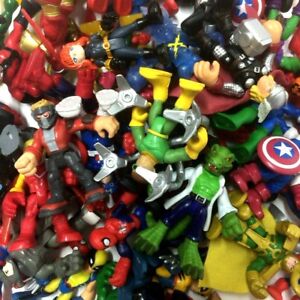 Random Lot 10PCS PlaySkool Heroes Marvel Super Hero Squad Collect Figure kid toy