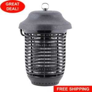 Outdoor Black Plastic Flying Insect Trap Bug Zapper 1 Acre Coverage Garage 40W - Picture 1 of 12