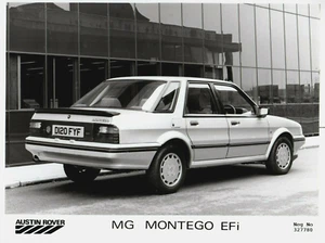 MG Montego 2.0 EFi 1986-87 Original UK Market Press Photograph Rear 3/4 View - Picture 1 of 1