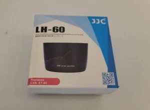 JJC LH-60 Kamera Objektivhaube Schirm ersetzt Canon ET-60 Motorhaube Rückwärtsbefestigung - Bild 1 von 2