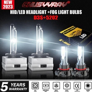 For Dodge Charger 2011-2013 2014 Combo HID LED Headlight Bulbs+Fog Lights 6000k - Picture 1 of 24