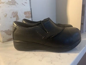 DAKOTA Women's Work Safety Shoes. Aluminium Toe Comp. Plate. Slip On Black 6.5 - Picture 1 of 6
