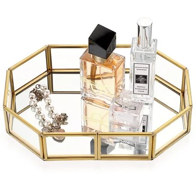Mirror Tray for Jewelry Storage Vanity Dresser Makeup Tray - Image 1 of 4
