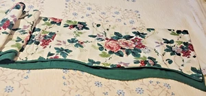 VINTAGE WAVERLY FLORAL PLEASANT VALLEY 4 VALANCES EACH PC 16.25" X 75" - Picture 1 of 5