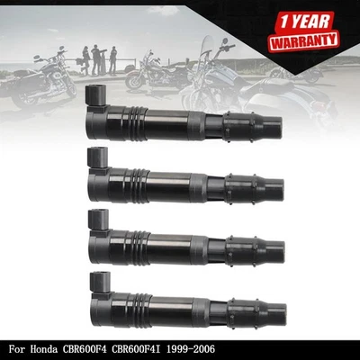 Bobinas de ignição 4 peças adequadas para Honda CBR600F4 CBR600F4I 1999-2006 - Imagem 1 de 4