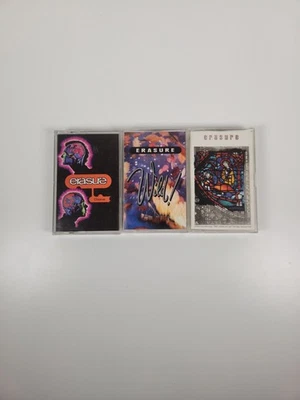 Lot of 3 ERASURE Cassette Tapes - The Innocents, Wild!, and Chorus LATE 80s pop Foto 1 de 4