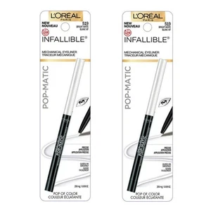 Pack of 2 L'Oreal Infallible Pop-Matic Mechanical Eyeliner, Bright White 519 - Picture 1 of 4