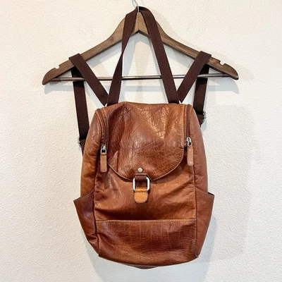 Mochila Bandolera Jack Georges Voyager Cuero Convertible Marrón Unisex Foto 1 de 4