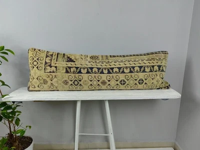LONG BOLSTER PILLOW TURKISH RUG PILLOW LONG BED PILLOW LONG LUMBAR PILLOW DECOR - Image 1 of 4