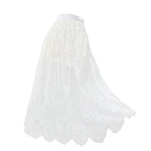 Spitze Netz Petticoat A-Linie Unterkleid Unterrock Unterkleid Lang 75cm - Bild 1 von 21