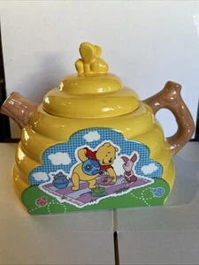 Disney Porzellan Winnie Puuh gelber Bienenstock Teekessel - Bild 1 von 7