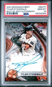 2024 Bowman's Best Best of 2024 Autographs Tyler Fitzgerald #B24-TF PSA 10 auto - Picture 1 of 2