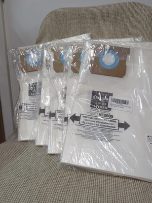 25 Pack Premium Vacuum Type F Filter Bags 90662 Compatible with Shop Vac... - Image 1 of 4