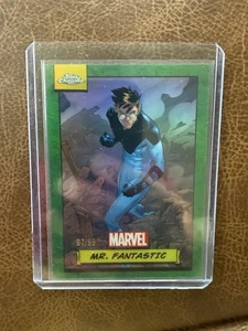 2024 Topps Chrome Marvel Mr Fantastic True Green Refractor /99 - Picture 1 of 2