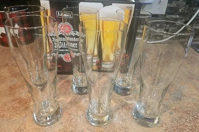 Gafas Libbey Rhinelander Pilsner / Juego de 6 / 9" de alto Foto 1 de 4