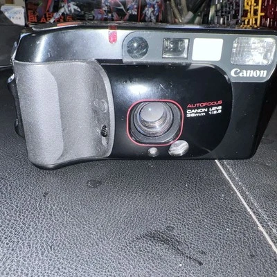 Câmera de Filme Canon Sure Shot Supreme 35mm Point & Shoot Preta com Lente 38mm f/2.8 - Imagem 1 de 4