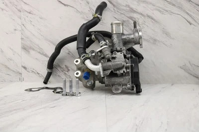 16-23 INFINITI Q50 Q60 VR30DDTT THERMOSTAT HOUSING PUMP ASSEMBLY 21250-5CA0A - Image 1 of 4