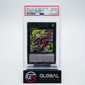 Zoodiac Boarbow 2017 Yu-Gi-Oh 1st Ed Raging Tempest RATE-EN054 POP 2 PSA 8 - Bild 1 von 2