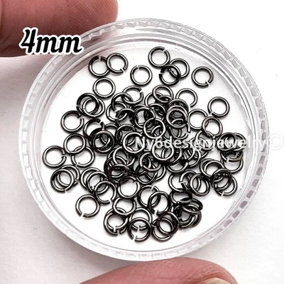 Anillos de salto abiertos color bronce calibre 21 conectores redondos 4 mm 5 mm 6 mm Foto 1 de 4