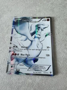 Pokémon TCG Reshiram Black White Holo Full Art Ultra Rare Card 113/114 - Picture 1 of 10