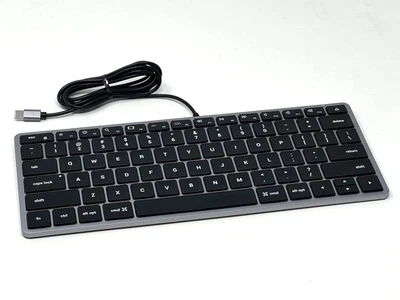 Satechi Slim W1 Wired Backlit Keyboard Mac USB-C Aluminum ST-UCSW1M | Excellent - Image 1 of 4