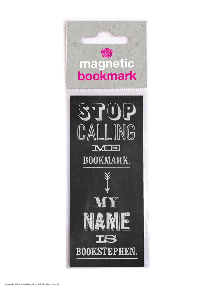 Brainbox Candy Funny Magnetic Bookmark small gift present birthday joke stephen