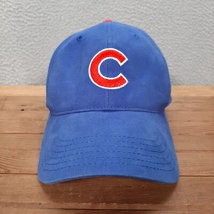Chicago Cubs Hat Adult Blue Strap Back Cap MLB Baseball Genuine Merchandise - Picture 1 of 6