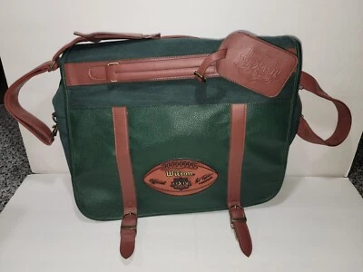 Bolso Mensajero Oficial NFL Super Bowl XXXIV 2000 Piel de Cerdo Fútbol Laptop Foto 1 de 4