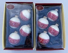 2-4 Packs Holiday Living Glass Ball Ornaments Ginger Bread Men & Candy Canes