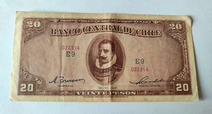 CHILE 20 Pesos 24 XII 1947 SELTEN wie abgebildet  - Bild 1 von 6