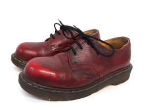 Dr Martens Cherry Red Oxblood Shoes UK Size 5 Steel Toe Capped Non Safety Style - Picture 1 of 16