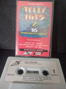 TELLY HITS 2-16 TOP TV THEMES.LOVEJOY/SKI SUNDAY/WORLD CUP 86.UK Cassette Tape - Picture 1 of 2