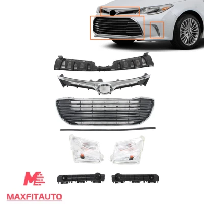 Fits Toyota Avalon 2016 2017 2018 Front Grille Fog Light Lamps Support Brackets Foto 1 de 4